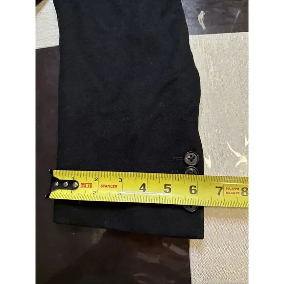 Mens 42 R Ermenegildo Zegna 100 % Cashmere Solid Black Blazer Made Switzerland - Picture 11 of 12
